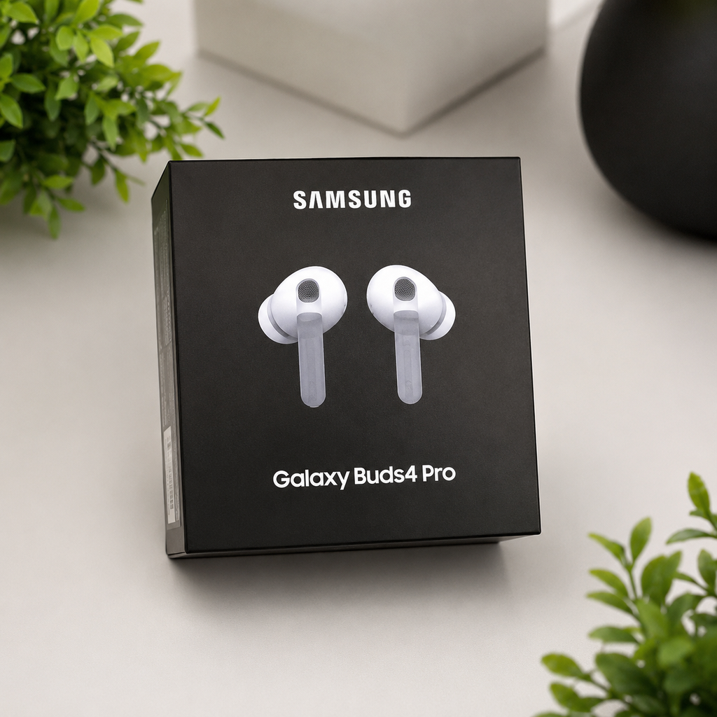 Samsung Galaxy Buds 4 Pro White – Wireless Bluetooth Noise Cancelling Earbuds