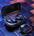 Sports Wireless Bluetooth Headphones Earhook Earbuds for iPhone & Samsung – Secure Fit