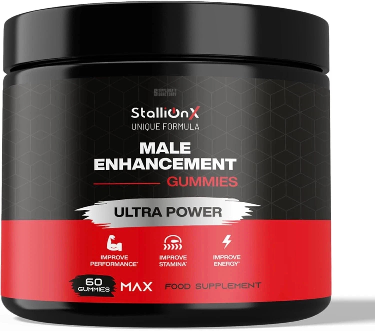 StallionX Male Enhancement Gummies 60 Count Energy Stamina Performance Support UK