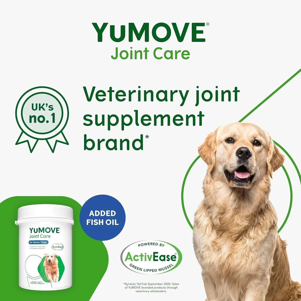 Lintbells YuMOVE Senior Dog Joint Supplement 240 Tablets for Stiff Older Dogs Hip & Joint Support
